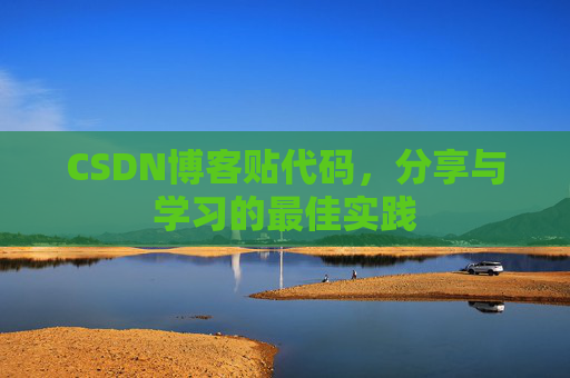 CSDN博客贴代码，分享与学习的最佳实践